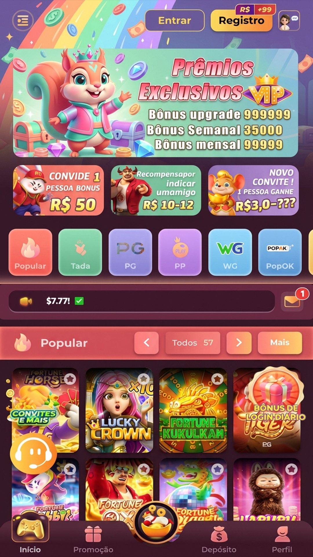 roleta com sim ou não 